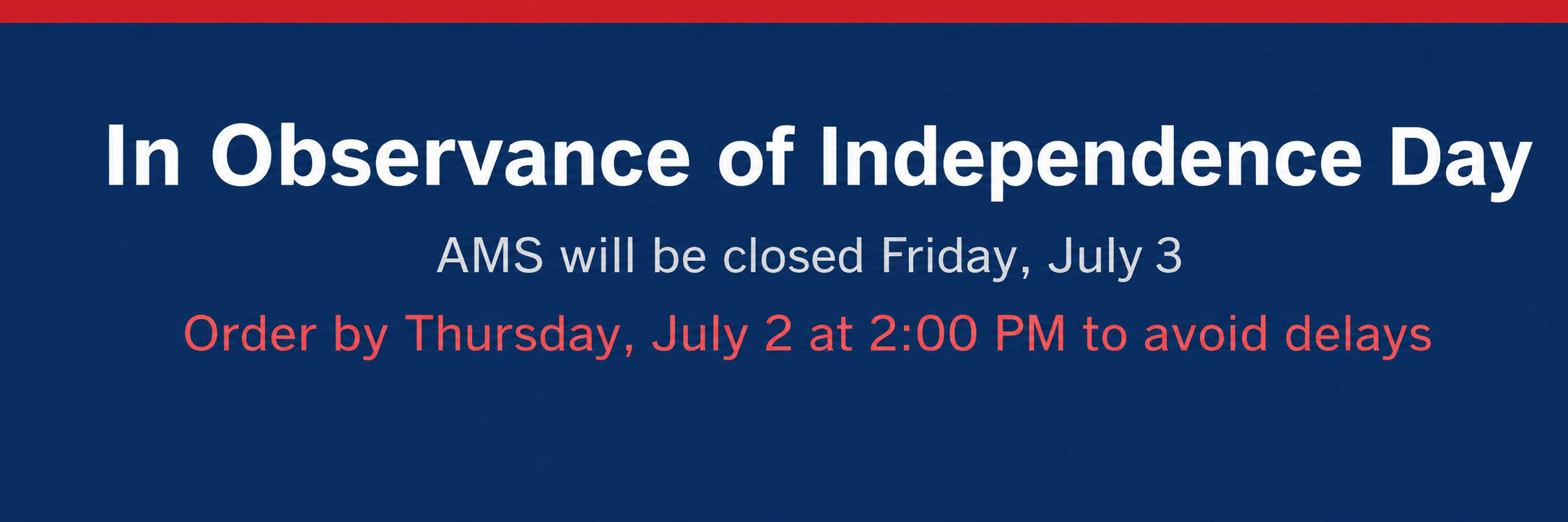 Closed for Independence Day 2026